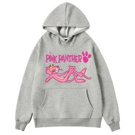 Pink Panther Grey Printed Hoodie